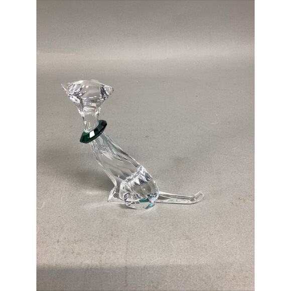 Swarovski Crystal CAT in Green Collar #289478 - Picture 3 of 11